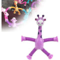 Miniatyrbilde 2 av 4: 4 stk Teleskopisk Sugekopp Leke, Leke Sensoriske Leke Db 1Pcs purple with light