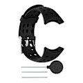 Pikkukuva 1 / 5: Silikoninen rannekehihna Suunto M1 M2 M4 M5 -sarjan kuntoilukelloille [DB] Black