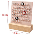 Miniatyrbilde 3 av 5: Tretre skrivebordskalender Evigvarende kalender Retro Hjem Unike gaver, månedsdatodisplay, skrivebordsdekorasjon