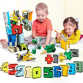 Miniatyrbillede 2 af 5: 15 stk. Transformationsnummer Robot Legetøj DIY Kreative Klodser Deformation Byggeklodser Tidligt Pædagogisk Legetøj til Børn [DB] 15pcs no box