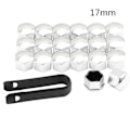 Pikkukuva 1 / 5: 17 19 21MM auton lisävarusteet pyöränsuojuksen ruuvin suojamutteri pölytiivis Volvo V60 S60 XC60 XC40 360c V90 V40 [DB] 17mm-Silver-20pcs