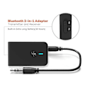 Pikkukuva 2 / 5: Bluetooth 5.0 Lähetin ja Vastaanotin, 3-in-1 Langaton Bluetooth-sovitin, 3,5 mm Bluetooth Audio-sovitin (musta) db
