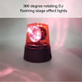 Miniatyrbild 4 av 4: 3-tums Nattklubb Scen Effekt Stroboskoplampa Batteridriven 360 Graders Roterande [DB] Red 2PCS