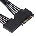 Miniatyrbillede 3 af 5: 30CM SATA 15pin han til hun strømkabel hdd ssd strømforsyningskabel HFMQV [db] One Size