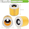 Miniatyrbillede 5 af 5: 2 stk. patronfilter til Wd3 Premium Wd2 Wd3 Wd3p Wd3 Mv2 Mv3 filter Wd3 erstatningsfilter til Krcher støvsuger 6.414-552.0/6414552-a [DB]