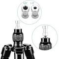 Miniatyrbilde 4 av 5: 1/4 tommers hann til 1/4\" 3/8\" hann metall gjenge skrue adapter stativ skrue konve [DB] Package 1
