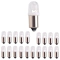 Pikkukuva 3 / 5: 20 kpl BA9S 1895 H6W 53 57 Bajonetti LED-valaisimia auton karttavaloon 12V Valkoinen db Silver