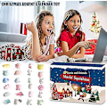 Miniatyrbilde 4 av 5: Adventskalender, 24 Mochi Squishies, Gjenbrukbar, Gave Til Gutter Og Jenter {db}