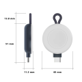 Miniatyrbild 4 av 5: Bärbar trådlös laddare Powerbank Lämplig för Applewatch för Iwatch 2/3/4/5/6/7 Magnetisk USB Snabbladdare Dockningsstation
