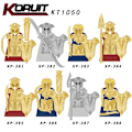 Miniatyrbillede 1 af 5: Nye middelalderlige dværgorktroldhobbitede figurer tilbehør modelbyggeklodser lotr mursten legetøj til børns gaver Db Set 16