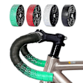 Miniatyrbillede 2 af 5: Cykelstyr Tape Racercykel To-farvet Styrbånd 2 Ruller PU Læder Overflade Eva Skum Cykelstyr Wraps Med Endepropper [db] B-black yellow