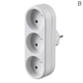 Miniatyrbilde 1 av 5: EU Jordveggkontakt Adapter Plugg Forlengelse Strømkontakt Konverter 3500W DB B31