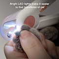 Miniatyrbillede 3 af 5: Negleklippere og trimmere til hunde og katte, kæledyr negleklippere med LED-lys (FW) blue