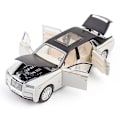 Miniatyrbilde 3 av 5: 1/32 Rolls Royce Phantom Diecast Lekebil Miniatyrmodell Luksus Super Pull Back Lyd & Lys Dører Åpningsbar Samling Gave Barn Db Rolls-Royce Wraith