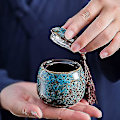 Miniatyrbilde 1 av 4: Liten håndkeramikk Keepsake Urner for menneskeaske Mini kremasjonsurnemini Begravelses kremasjonsurner db