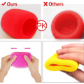 Miniatyrbild 5 av 5: 10-pack mikrofonvindskydd, färgglada mikrofonöverdrag, mikrofonöverdrag i skumgummi för olika headset, färg slumpmässig DB
