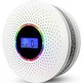 Miniatyrbillede 1 af 5: Kombineret røg- og kuliltealarmdetektor, dobbelt sensor CO-røgalarmdetektor batteridrevet med LCD-display og lydadvarsel fo db