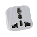Miniatyrbild 5 av 5: Universal UK/US/EU till Schweiz Schweiz AC-strömadapter Reseadapter [DB] White