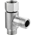 Miniatyrbillede 1 af 5: T-stykke til tilslutning Ekstra vandforsyning til toilet Rustfrit stål Splitter 3/8\" x 3/8\" x 3/8\", Børstet nikkel, SBA020C [db] -