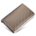Miniatyrbillede 4 af 4: Carbon RFID - NFC Beskyttelses Pung Kort Indehaver 6 Kort Sort {DB}