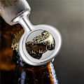 Miniatyrbild 3 av 5: 10 st Flasköppnare Blanka DIY Öl Flasköppnare Rostfritt Stål Platta Flasköppnare Insatser Kit Bi [DB] silverGreen Bronze