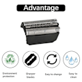 Pikkukuva 2 / 4: 51B Parranverkko Braun 8000 Series 5 ContourPro 360 Complet, Activator Fit WaterFlex WF1s WF2s 5760 5758 5751 5647 550 570cc [db]