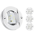 Pikkukuva 1 / 5: 4 kpl veneen sisävalot, 12V LED-vene kannen kohteliaisuusvalo 3' pyöreä valkoinen 6 LED peräpeilin ankkurivalo (FW) as shown