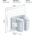 Miniatyrbillede 2 af 5: 4 Stk. Kostholder, Selvklæbende Stativ Moppeholder, Ingen Boring, Vægmonteret Holder til Køkken, Badeværelse, Garage, Have Opbevaringsstativ Eller [DB]
