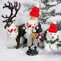 Miniatyrbilde 2 av 5: 20 stk Mini Strikket Julehatt, Mini Julehalsduk, Mini Julehatt, DIY Julehatt For Dukketilbehør, Vinflasker, Jule-Go DB