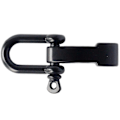 Miniatyrbild 2 av 5: 10 st Paracord Armband Schackelspänne, Bågankare Schackel Lås D Schackel Clip Justerbar för Överlevnad [DB] Black