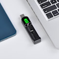 Miniatyrbillede 4 af 5: 2 stk. Aaa 4a Nimh Genopladelige Batterier Med Batterioplader