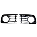 Miniatyrbilde 3 av 5: Par Frontlykter for tåkelys + Dekselsett for Prius 2004-2009 med Pære 81221-52070 81211-52070 [DB] black