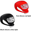 Miniatyrbillede 3 af 5: 16/24 stk. LED Cykellygte, Clip-On Cykellygter, For- og Baglygte Sæt i Silikone, Vandtæt Cykellygte Forlygte Baglygte Sikkerhed For [db] 24pcs red and black