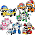 Miniatyrbild 2 av 2: Super Wings Actionfigur Robocar Poli Ambe Roy Helly Robotbil Monteringsleksaker Db