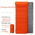 Miniatyrbillede 1 af 5: Udvidet og udvidet tykkere fod oppustelig pude, bærbar og ultralet luftmadras til udendørs camping vandreture [DB] Orange With Gray On The Back