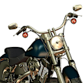 Miniatyrbillede 4 af 5: 5 stk./sæt Motorcykel Blinklys Baglygter Brems Stop Lygte Til Cafe Bobber Chopper [DB] Black