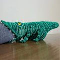 Miniatyrbilde 2 av 3: Unisex Jule-Strikket Dyre-Mønster Sokker Funky Mid Calf Sokker{ DB} Crocodile