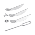 Miniatyrbillede 1 af 5: 18-1/2-tommer Grills One-Touch Rengøringssystem Kit, til 7443 90719 Kulgrill/Kedelgrill Repla {DB} Silver