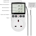 Miniatyrbillede 2 af 5: Digital Termostat, 230V Temperaturregulator Stikkontakt, 13A Timer Switch Stik med Sensor til Reptil Drivhus Hjemmefermentering db AU