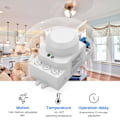 Miniatyrbillede 4 af 5: 5,8 GHz Hf-system LED-bevægelsessensor til lyskontakt, hvid