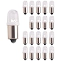 Miniatyrbilde 1 av 5: 20 stk BA9S 1895 H6W 53 57 Bajonett LED Lyspærer for Bil Kartlys 12V Hvit db Silver