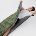 Miniatyrbillede 2 af 4: Soveposer til Voksne Børn Drenge Piger Rygsæksrejser Vandring Camping Bomuldsfor, Koldt Varmt Vejr 4 Sæsoner, Letvægt & Vandtæt [DB] Army Green 0.95KG
