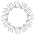 Pikkukuva 2 / 3: 12 kpl sohvan jousipidikettä, paksu 5-reikäinen sohvanpäällyspidike, solki, huonekalutarvikkeet ruuvilla  [dB} Silver 2.20X2.00X1.20CM