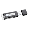 Pikkukuva 3 / 5: Mini Vakoomus Musta USB-näppäinloki 240h -painikkeen tallennus Virrankatkaisu Tallenna Suoraan Liitä U-levy-tallennin db