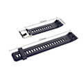 Miniatyrbillede 4 af 5: Til Garmin Forerunner 30 / 35 Silikone Urrem [db] Black