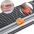 Miniatyrbillede 3 af 5: 6 stk. Papirklipper-Reserveblade Papirtrimmerblade Efterfyldning Håndværk Papirklipper-Reserveblade til A4 Papirklipper (Orange) {DB}