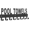 Miniatyrbild 1 av 5: Handdukshållare för pool, utomhusväggmonterad handdukshållare, handdukskrokar för badrum, handdukshängare för poolområde Db