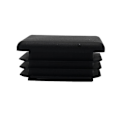 Miniatyrbilde 2 av 3: Db Square Plastplugg Rørstolpe Endekappe Stol Glide 10stk Svart Plast Square Plugger 25mm
