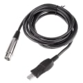 Miniatyrbilde 2 av 5: 3m USB hann til XLR hunn mikrofon USB mikrofon koblingskabel ny [DB] black