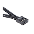 Miniatyrbillede 5 af 5: 2 stk. Computer Motherboard Usb-forlængerkabel 9 Pin 1 Hun til 2 Han Y Splitter Audio Hd Extensio